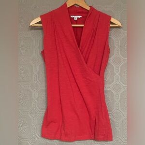 CAbi Red Sleeveless Tank Top xs